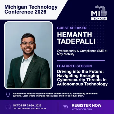 Hemanth Tadepalli - Driving into the Future: Navigating Emerging Cybersecurity Threats in Autonomous Technology
