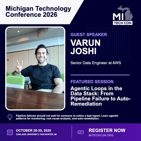 Varun Joshi - Agentic Loops in the Data Stack: From Pipeline Failure to Auto-Remediation