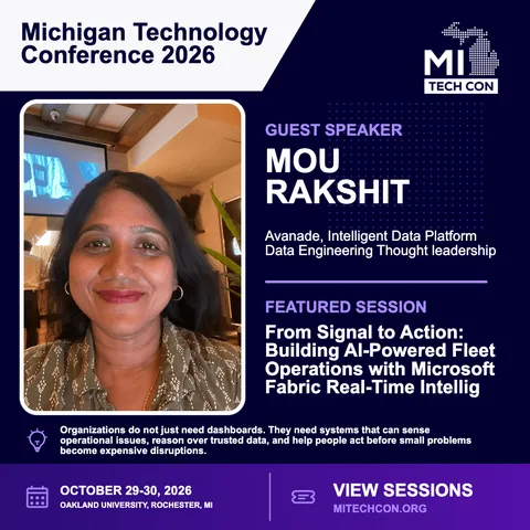 Mou Rakshit - From Signal to Action: Building AI-Powered Fleet Operations with Microsoft Fabric Real-Time Intellig