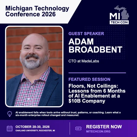 Adam Broadbent - Floors, Not Ceilings: Lessons from 6 Months of AI Enablement at a $10B Company