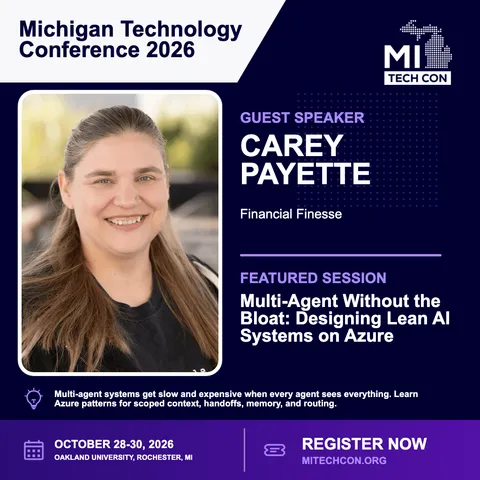 Carey Payette - Multi-Agent Without the Bloat: Designing Lean AI Systems on Azure