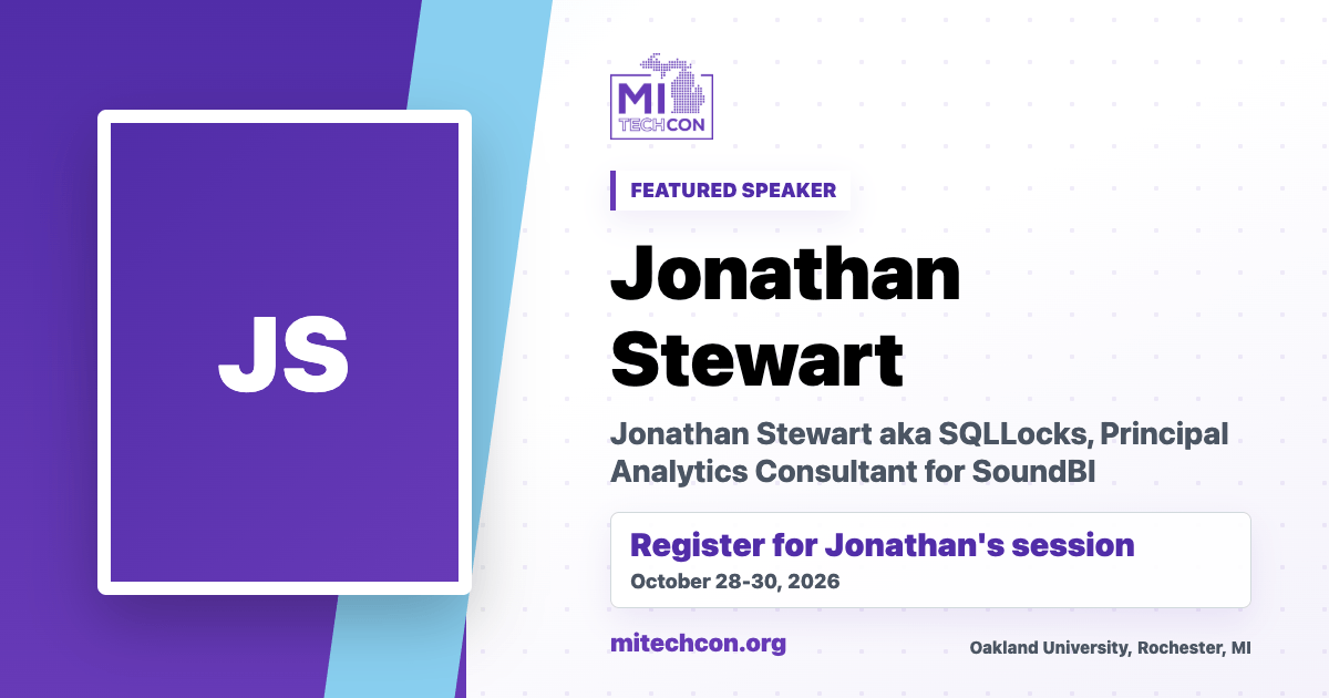 Jonathan Stewart speaker share image for MITechCon 2026