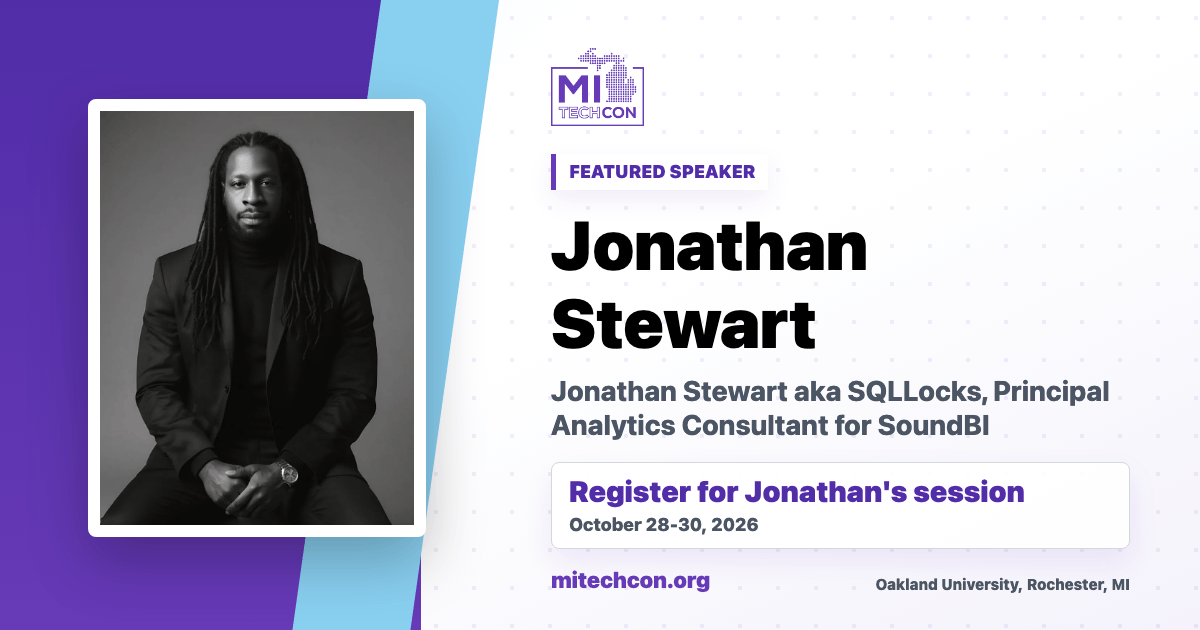 Jonathan Stewart speaker share image for MITechCon 2026