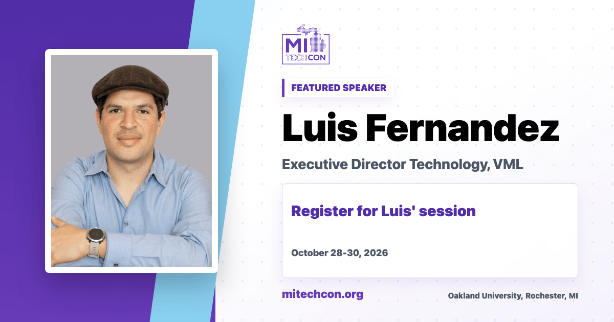 Luis Fernandez speaker share image for MITechCon 2026