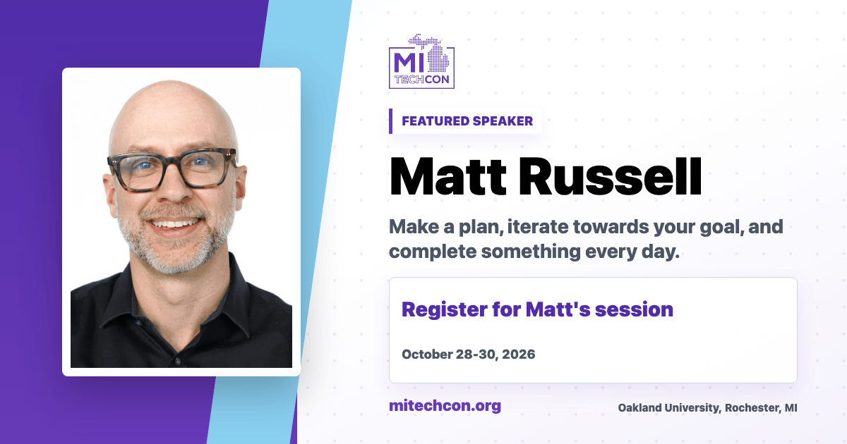 Matt Russell speaker share image for MITechCon 2026