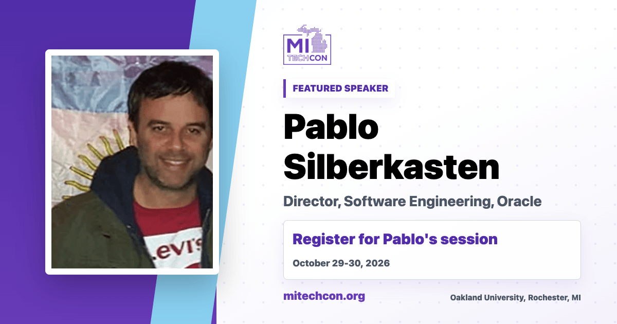 Pablo Silberkasten speaker share image for MITechCon 2026