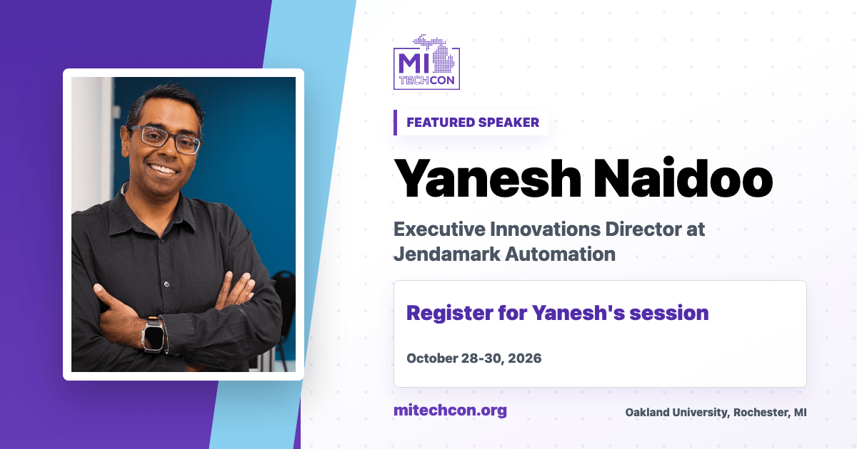 Yanesh Naidoo speaker share image for MITechCon 2026